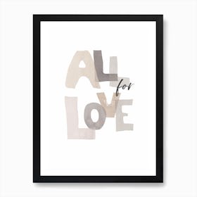 All For Love Art Print