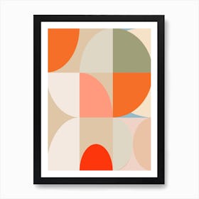 Mid Century Pastel 12 Art Print