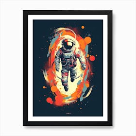 Expressive Astronaut Painting 1 Art Print