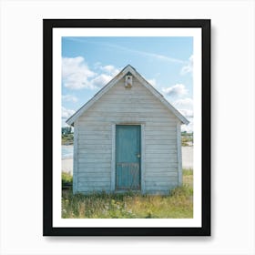 Summer beach house in Norway - coastal nature and travel photography by Christa Stroo Photography Art Print