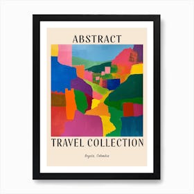 Abstract Travel Collection Poster Bogota Colombia 1 Art Print