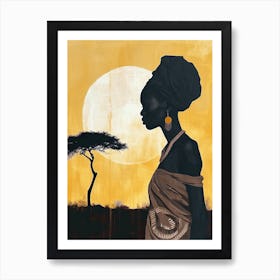 Sahara Serenade|The African Woman Series Art Print