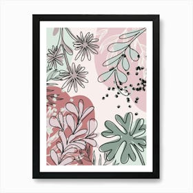 Floral Pattern 1 Art Print