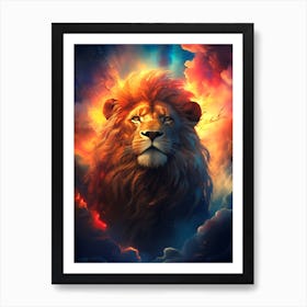 Lion In The Sky 8 Art Print