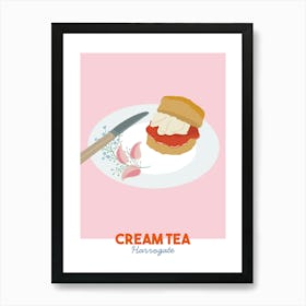 Cream Tea Harrogate Art Print Art Print