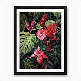 Tropical Jungle 1 Art Print