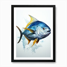 Blue Tuna Art Print