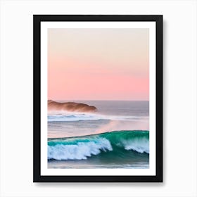 Snapper Rocks, Australia Pink Photography  Art Print