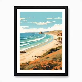 Apollo Bay Beach Australia Golden Tones 1 Art Print