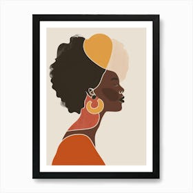 Portrait Of African American Woman 11 Art Print