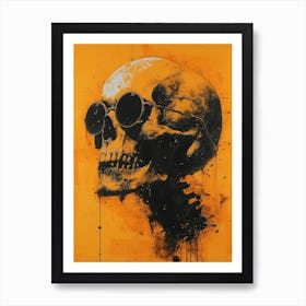 Skull Spectacle: A Frenzied Fusion of Deodato and Mahfood:Skull With Sunglasses 10 Art Print