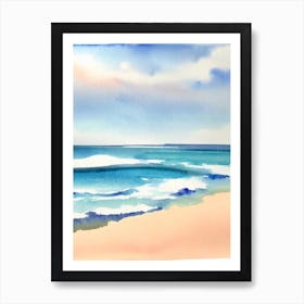 Coogee Beach 4, Australia Watercolour Art Print