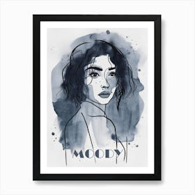 Moody Art Print