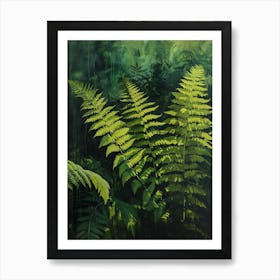 Wood Fern Painting 3 Art Print