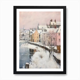 Dreamy Winter Painting St Andrews United Kingdom 2 Art Print