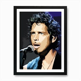 Audioslave Chris Cornell 7 Art Print