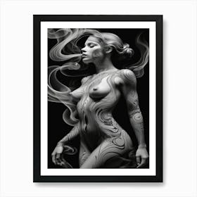 Smokey Woman 1 Art Print