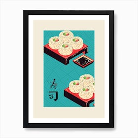 California Roll Art Print