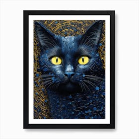 Night Cat Art Print