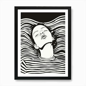 Black And White Drawing 2 Art Print