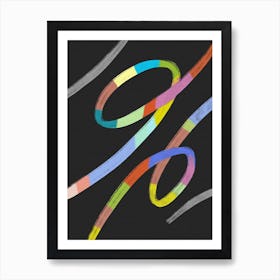 Abstracto Rainbow Art Print