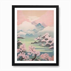 Mount Mitake In Tokyo, Japanese Landscape 6 Art Print