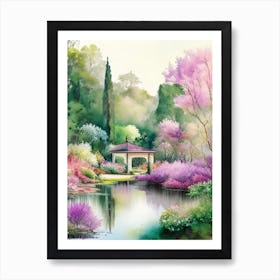 Callaway Gardens, 1, Usa Pastel Watercolour Art Print