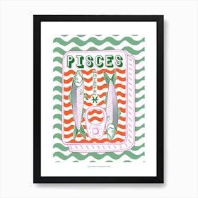 Pisces Zodiac Art Print