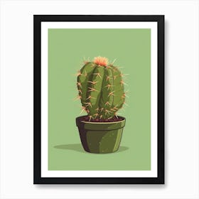 Bishops Cactus Illustration 7 Art Print