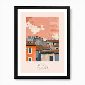 Mornings In Milano Rooftops Morning Skyline 1 Art Print