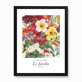 Le Jardin Secret Garden Flowers Art Print