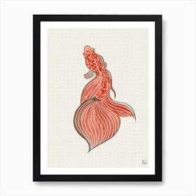 Goldfish With Orange Tones Art Print