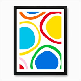 Colorful Circles 13 Art Print