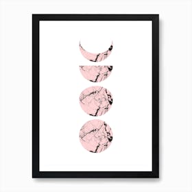 Pinkmoon Phases Art Print