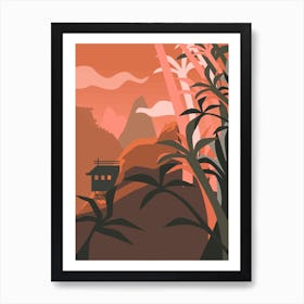 House In The Mountains Art Print