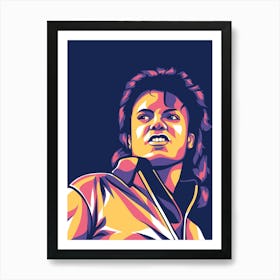 Michael Jackson Pop Art Art Print