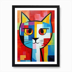 Kitty Cat minimalism poster Art Print