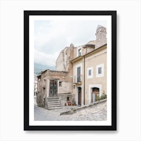 Small Village In The Mountains Italy Art Print