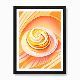 Cinnamon Roll Dessert Pop Matisse 1 Flower Art Print