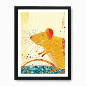 Yellow Rat 3 Art Print