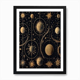 Pattern Celestial Art 1 Art Print