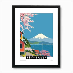 Hakone Japan 3 Colourful Travel Poster Art Print