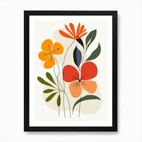 Abstract Flowers 89 Art Print