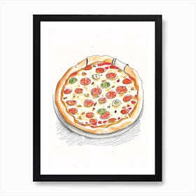 Pizza Bakery Product Quentin Blake Illustration Poster