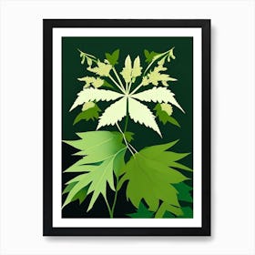 Meadowsweet Leaf Vibrant Inspired 2 Art Print