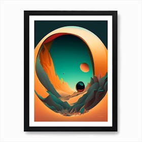 Surface Comic Space Space Art Print