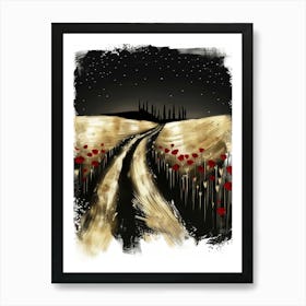 Road To Tuscany 1 Art Print