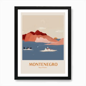 Montenegro and the view of the Bay of Kotor Art Print