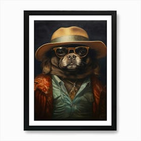 Gangster Dog Tibetan Spaniel 3 Art Print