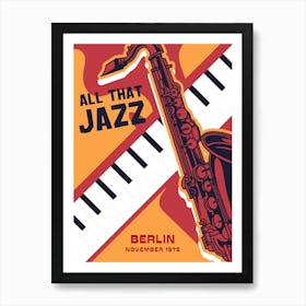 All That Jazz Berlin 1971 Art Print